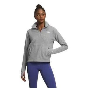 The‎ North Face Light Green Quarter-Zip Pullover - Size Medium